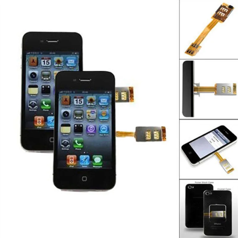 Extend Dual SIM Card Adapter for iPhone 6 / iPhone 5 & 5s Extend Dual SIM Card Adapter for iPhone 6 / iPhone 5 & 5s
