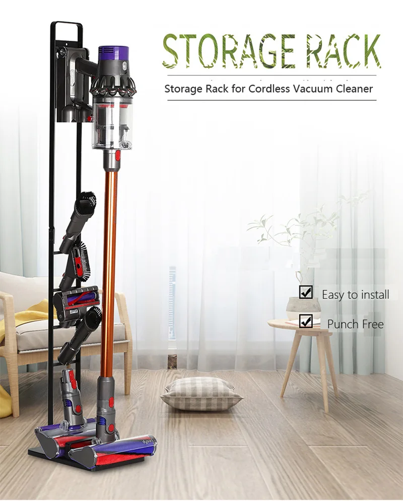 Металлический держатель для пылесоса V6 V7 V8 DC30 Dyson|Подставки хранения и стеллажи| |