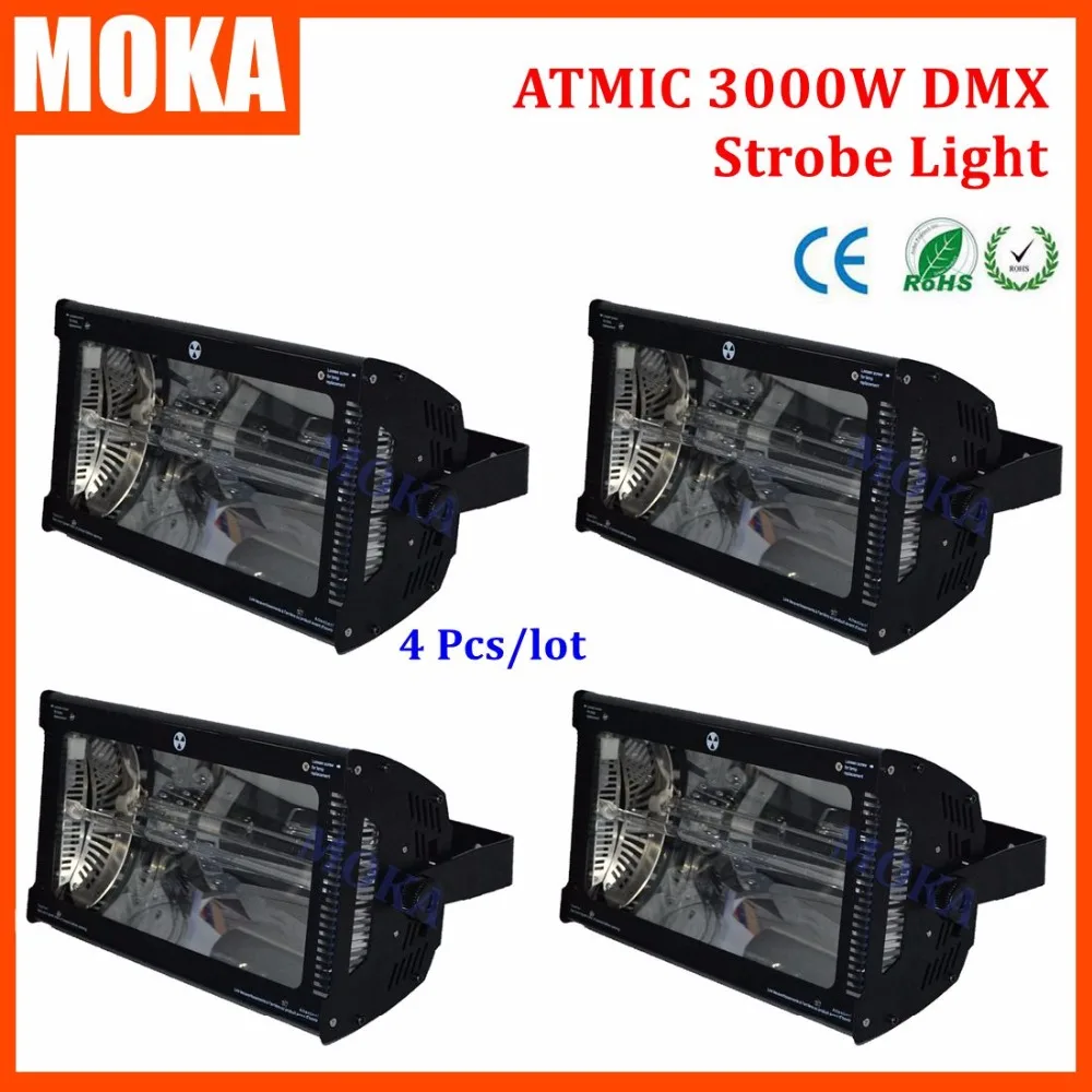 

4Pcs/Lot DMX512 Strobe Lighting Blackout Maximum Strobe Intensity 3000 Watt Xenon Discharge Lamp Show Event Strobe Lights
