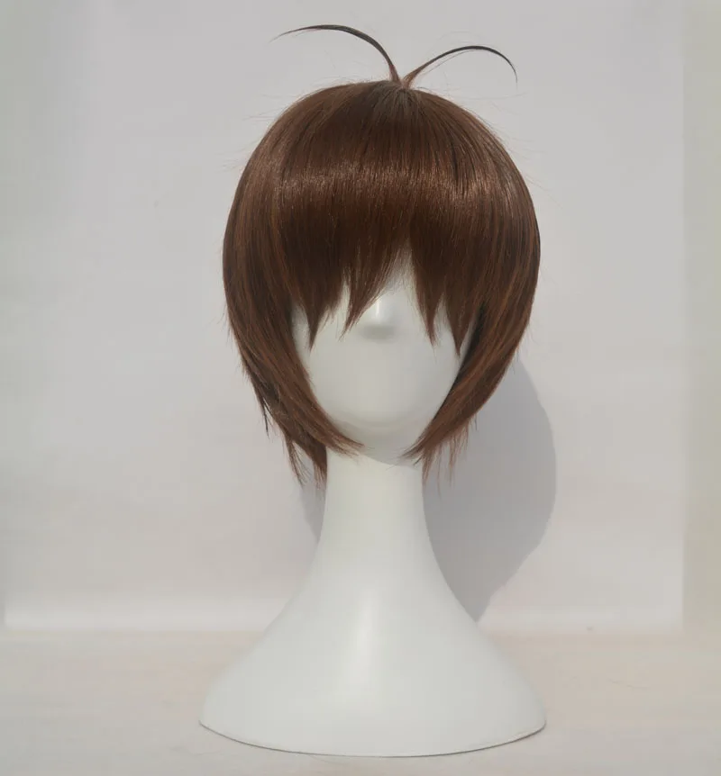 

High Quality Voltron Lance Wig Short Brown Heat Resistant Synthetic Hair Wigs + Wig Cap