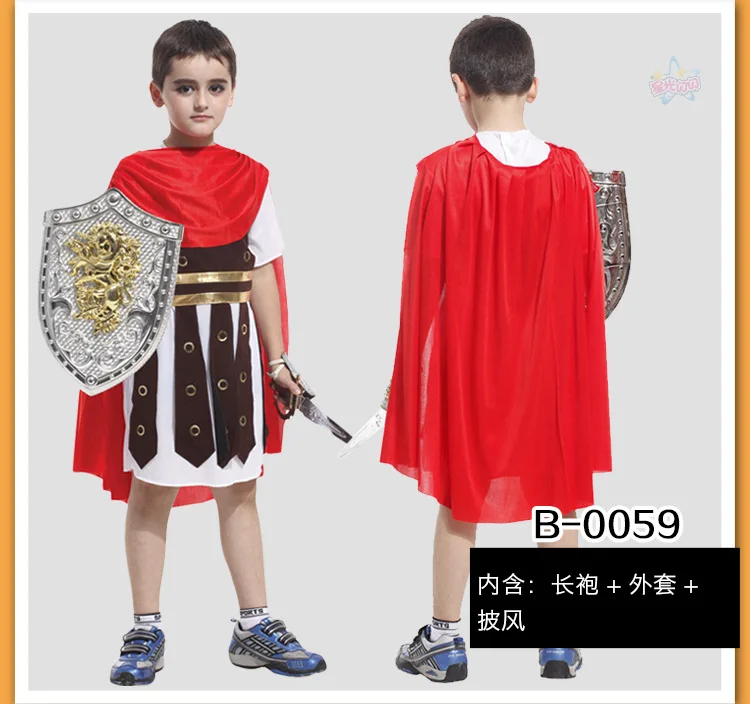 ; карнавальный костюм римского рыцаря воина для мальчиков; Детские костюмы на Хэллоуин; Детский карнавальный костюм
