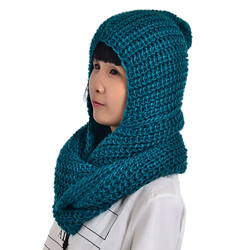 Зимний теплый трикотажный шарф для женщин, с блестками, с пряжей, бесконечность, вязаный шарф, круг, бесконечная петля, вязаный круг, толстый шарф NL2054