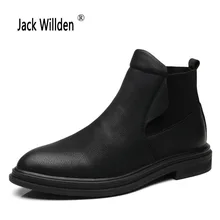 Jack willden/Новые мужские ботинки челси; ботильоны; черные мужские ботинки в британском стиле; Мужская обувь из мягкой кожи; большие размеры