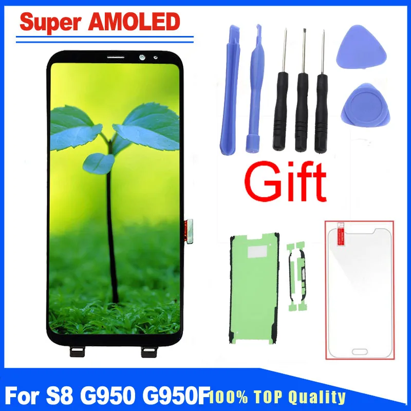

For Samsung Galaxy S8 G950 G950F LCD Display Touch Screen Digitizer With Frame Full Assembly Replacement Parts