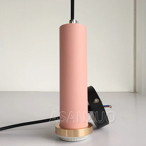 Простые подвесные светильники в скандинавском стиле, современный прикроватный светильник для спальни, столовой, подвесной светильник для кафе, индивидуальное креативное освещение - Цвет корпуса: Pink