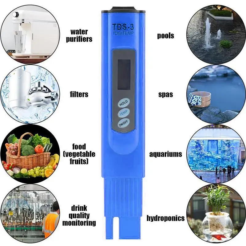 Цифровой ЖК-дисплей TDS домашний питьевой кран тест качества воды er тест Чистоты Метр ручка аквариум тест воды бассейн Индикатор безопасности