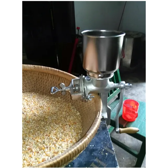 Hand operate corn maize flour mill grinder rice milling machinein Food