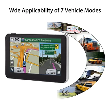 

Car GPS 5 inch navigator FM Bluetooth satellite launch voice gps car navigation 128MBgps navigation Auto parts free Europe lates