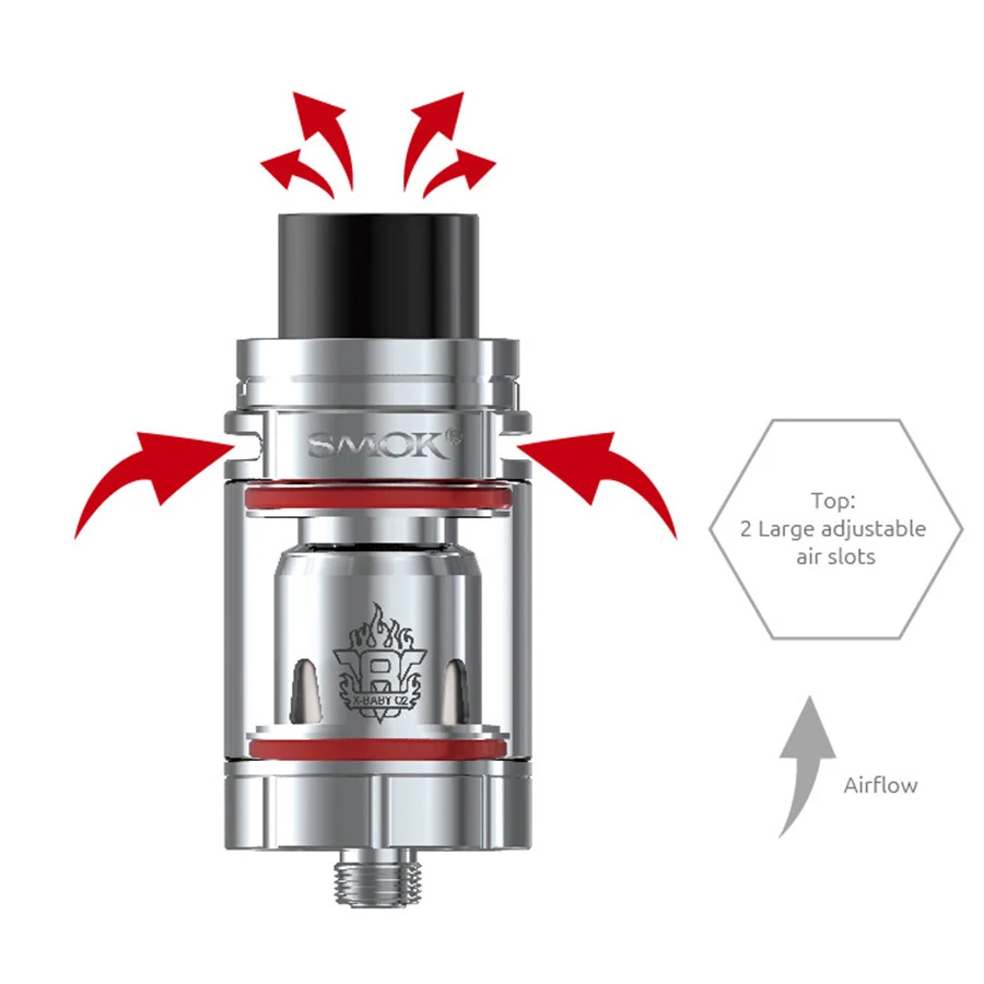 SMOK TFV8 X BABY электронная сигарета Vape Sub Ohm Tank VS Melo 3 TFV12 герметичный дизайн атомайзера