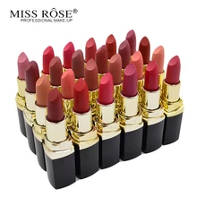 Miss Rose-ensemble de rouges à lèvres mat imperméables, hydratant, Lot de teintes pour lèvres velours, rouge, maquillage, beauté, 6 pièces/ensemble