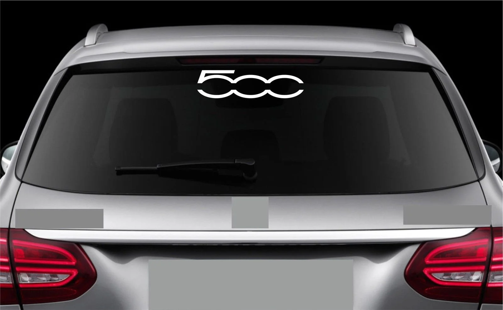 For Rear Window sticker fits Fiat 500 Vinyl Decal Emblem Car Logo RW1