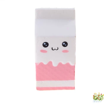 

Hot squishy milk bottle Watermelon Cat ice cream slow rising jumbo Cell Phone Key chain Strap Pendant roll Squishes PU cute toys