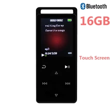 16 Гб Bluetooth MP3 музыкальный плеер с fm-радио/Диктофон, без потерь звука, металлическая сенсорная кнопка, 1,8 цветной экран Walkman