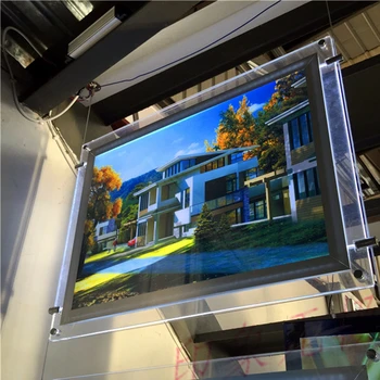 

Real estate agent led window display A3 acrylic light box single sided in horizontally