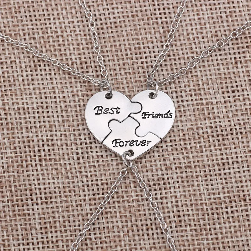 Ожерелье с надписью «Best Friend» и «Love Heart Sister», 3 шт., женское ожерелье с подвеской «Big Little Sis Mom BFF», модное семейное ювелирное изделие, колье для женщин