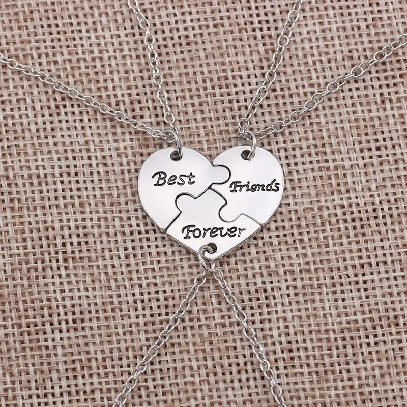 Best Friend 3 шт. ожерелье с сердечком и сестринкой женское большими маленькими