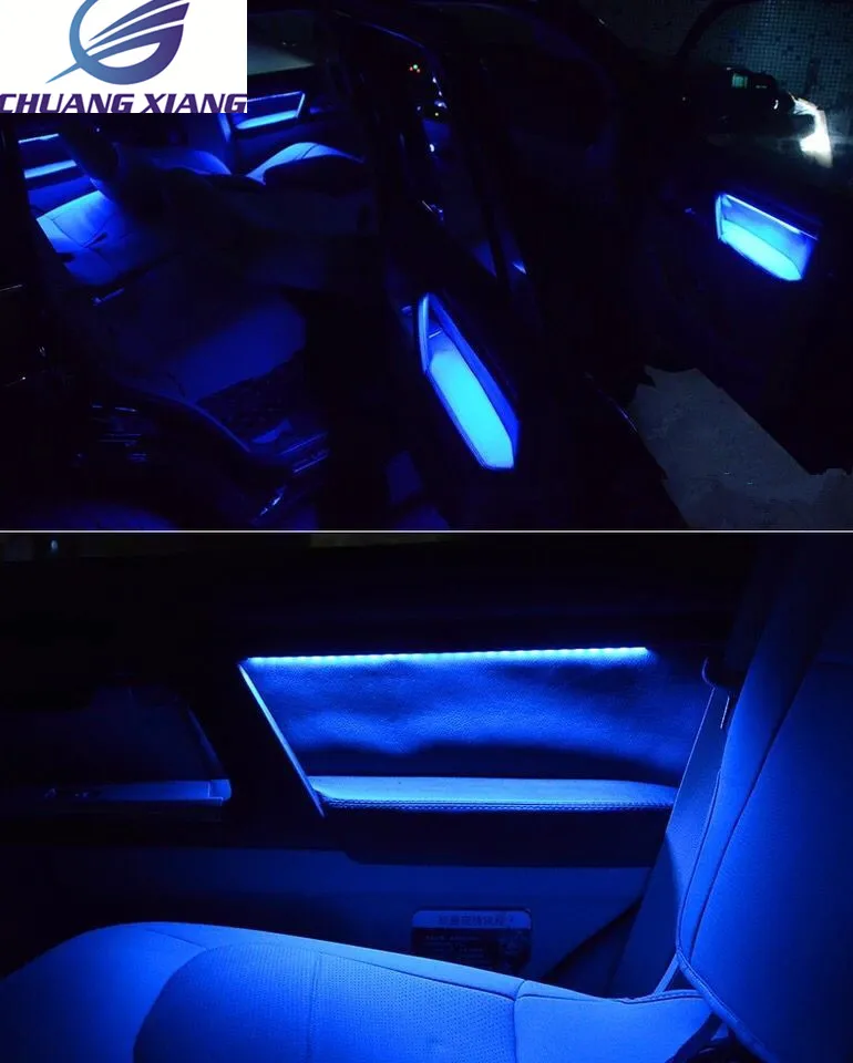 Chuangxiang интерьерный дверной атмосферный светильник, светодиодный светильник, деревянный цвет для Toyota Land Cruiser 200 LC200, аксессуары 2008