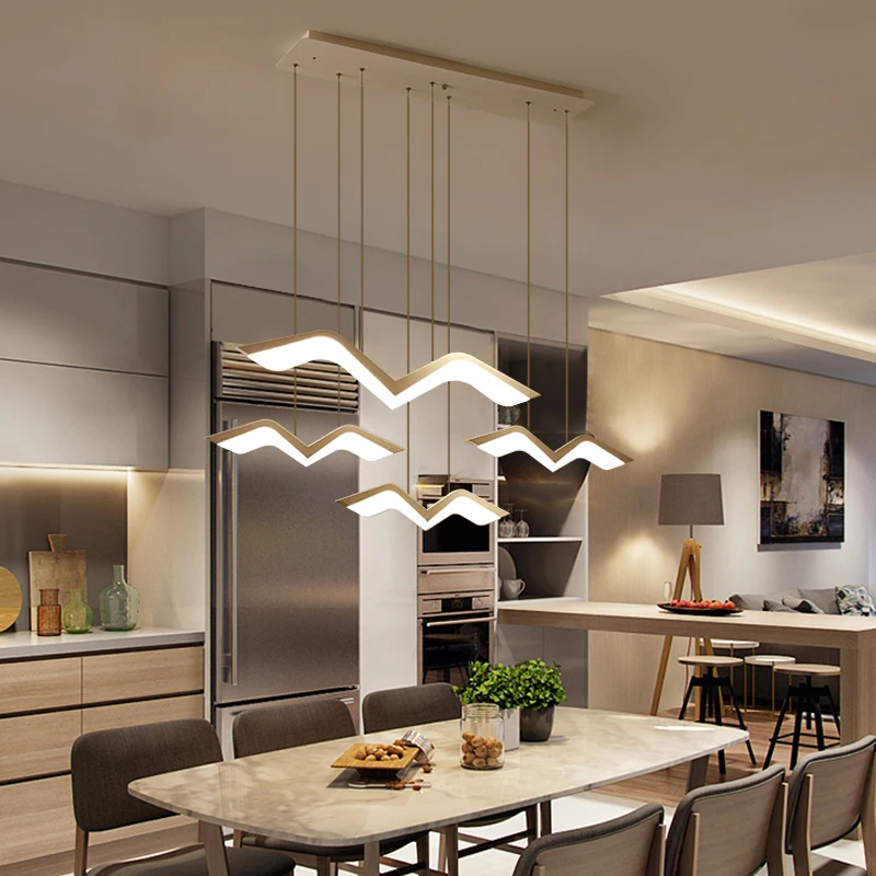  Seagull modeling Modern LED Pendant Lights For Living Room Dining room Kitchen Home Hanging Deco Su - 32954807855