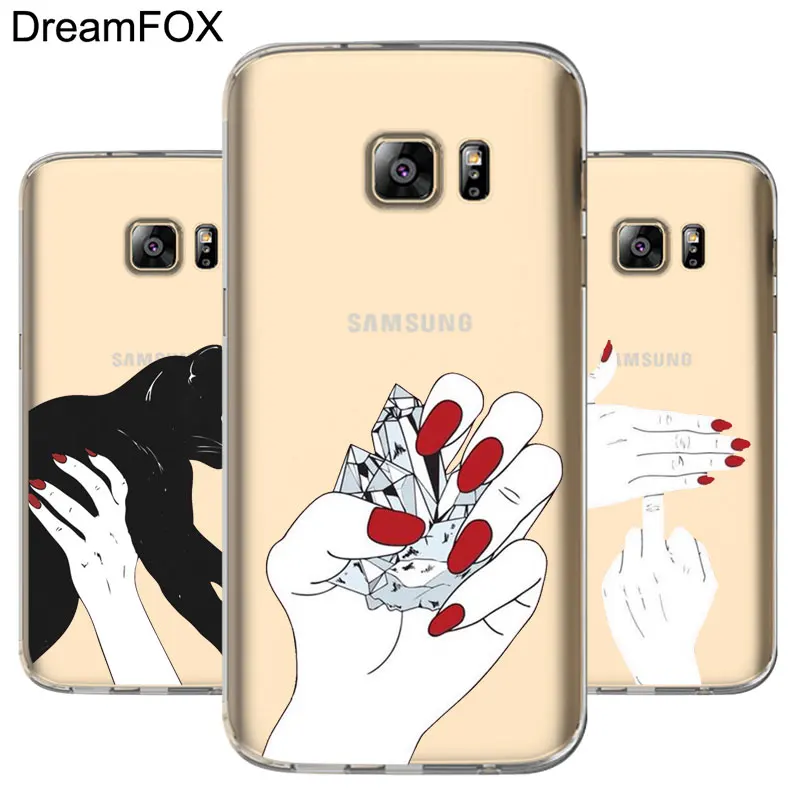 DREAMFOX L057 Hand Soft TPU Silicone Case Cover For Samsung Galaxy Note S 7 8 9 10 10e 11 11e Lite Edge Plus |