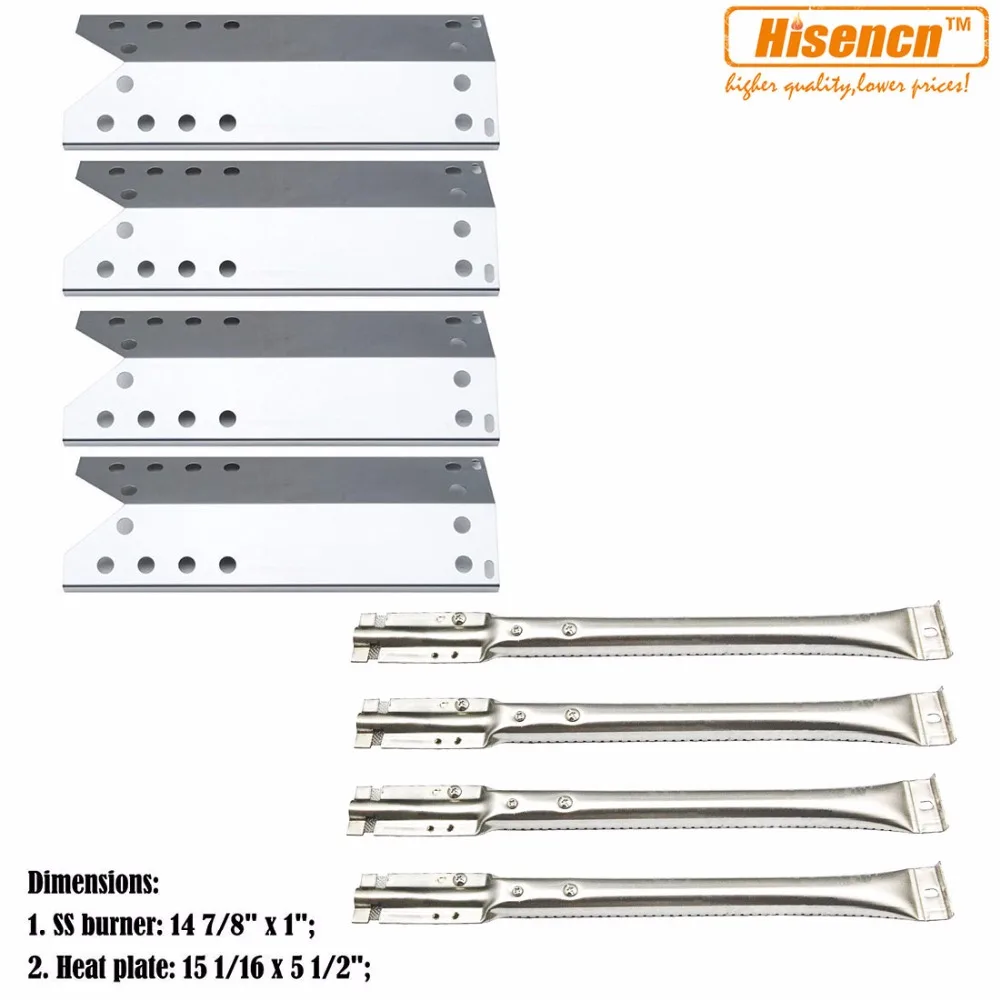 Nexgrill Gas Grill 2 Pack Replacement Fit Stainless Steel Heat Tent Shield