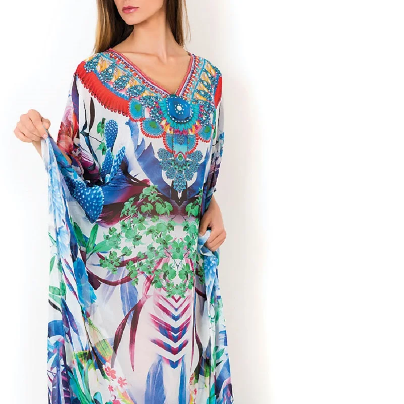 Womens Loose Maxi Long Beach Dress Cover Up Womens Loose Maxi Long Beach Dress Cover Up