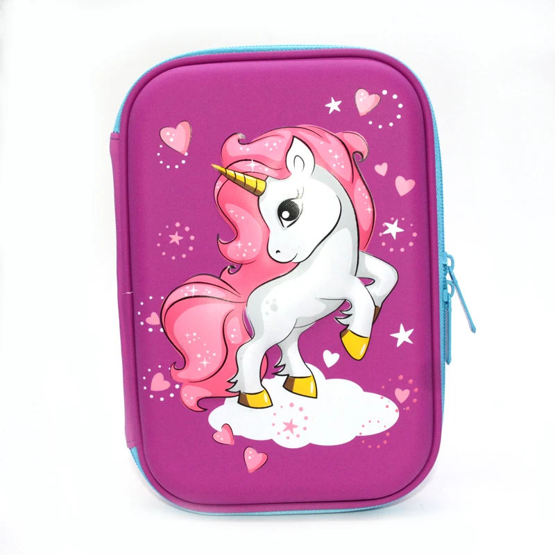Пенал с единорогом Kawaii estuche escolar Creative trousse scolaire stylo Flamingo kalem kutusu pencilcase|Пеналы| |