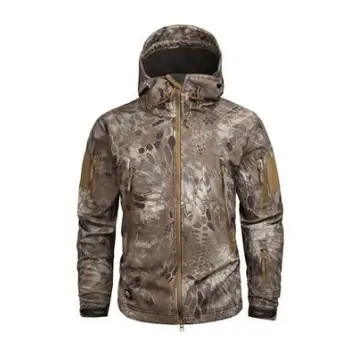 

Soft shell fleece jacket men and women waterproof breathable mountaineering clothing thickening autumn and winter tide brand