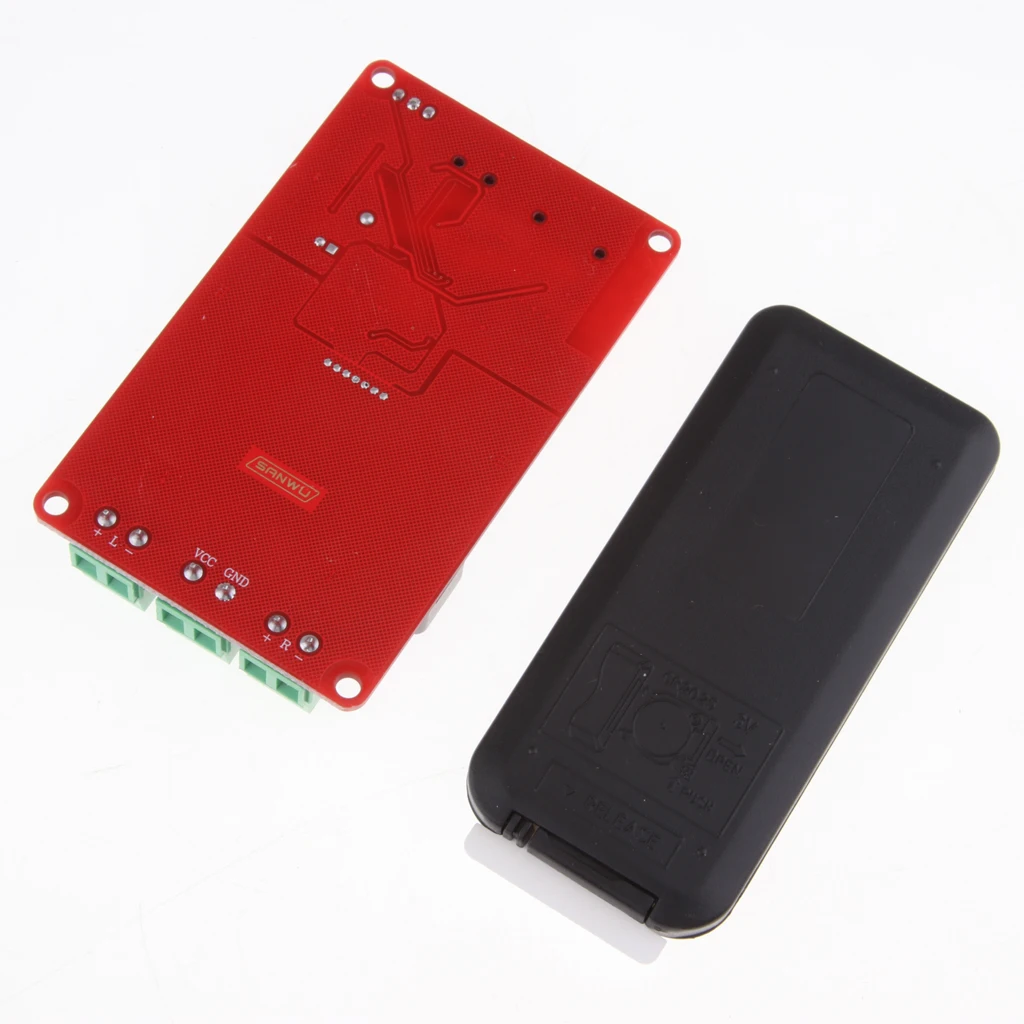 Online 8 26V 2x50W TPA3116 amplificador de potencia Digital Bluetooth Estéreo amplificadores placa soporte U Disk TF tarjeta