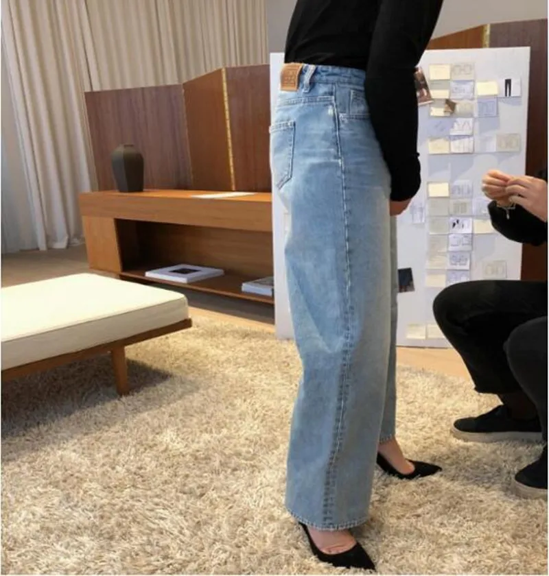 

2019 New Fashion Wide Leg Long Jeans Pants Denim Trousers