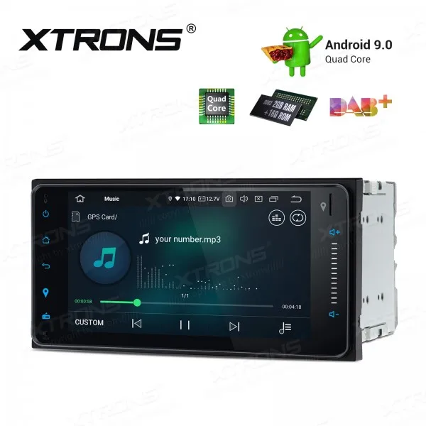 Top XTRONS 9" Android 9.0 Car Multimedia Stereo Player For Toyota RAV4 Corolla Prado Plug Play Design Radio GPS WIFI TPMS OBD NO DVD 3