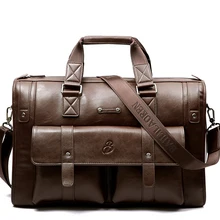 Роскошный деловой мужской портфель из спилка, большая винтажная сумка на плечо, мужская сумка-мессенджер, сумка-тоут, Классическая дорожная сумка для компьютера