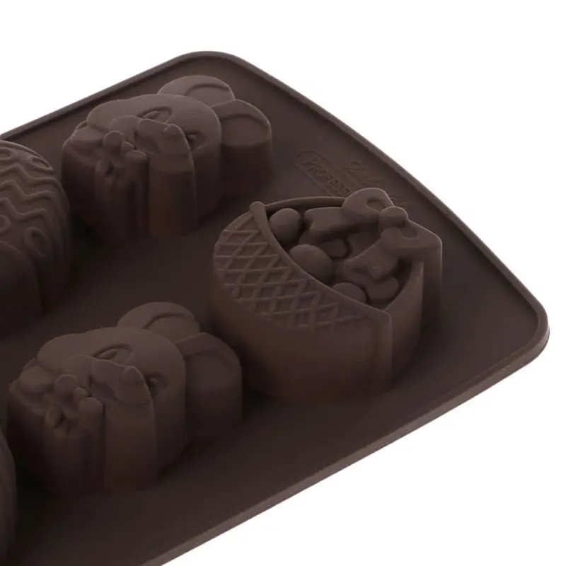 Baking Accs Cake Decorating 8 Easter Egg Rabbit Fondant Cake Soap Mold Silicone Mould Chocolate Decor Diy Home Garden