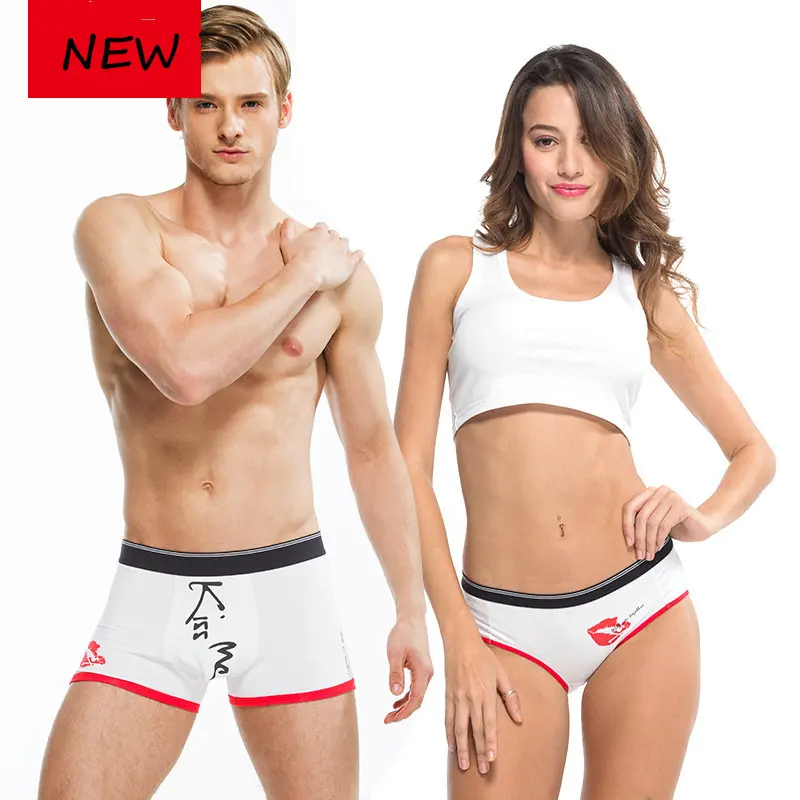 Трусы боксеры женские/мужские хлопковые с принтом губ|briefs women|cotton panties womencotton |