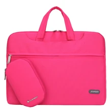 15 inch Laptop Bag Notebook Shoulder Messenger Bag Men Women Handbag Sleeve (Hot Pink)