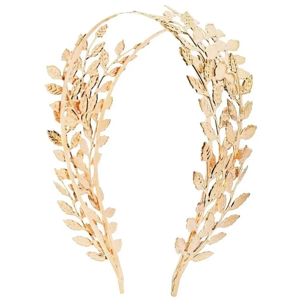 Lady Gold Leaf Tree Branch Crown wedding headbands for bride Forehead Hair Jewelry Wedding Accessories