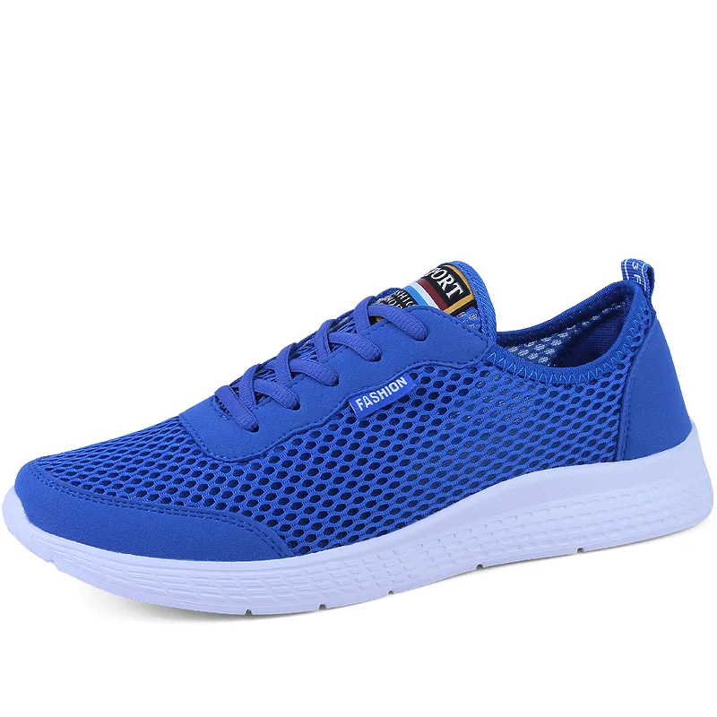 Plus Size 49 Sneakers Men Women INS Running Shoes Thick Sole Increasing Sports Shoes Breathable Jogging Trainers EAF Male Shoes - Цвет: Blue C
