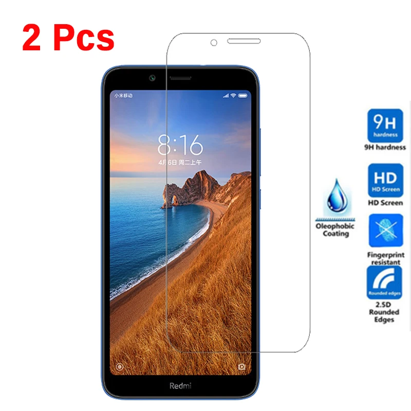 2 шт. Защитное стекло для Xiaomi Redmi 7a Закаленное Защитная пленка Mi 8 A2 Lite A1 9 на Redmy 7 6a 6