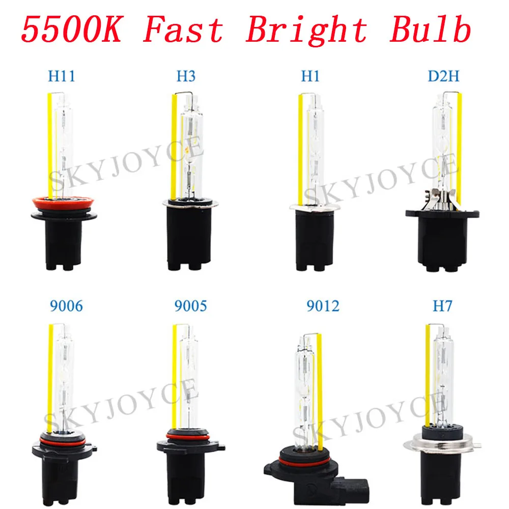 SKYJOYCE AC 55W Быстрый Яркий F5 цифровой HID Балласт Ксенон H7 H1 H11 H3 9005 9006 D2H 5500K набор ламп