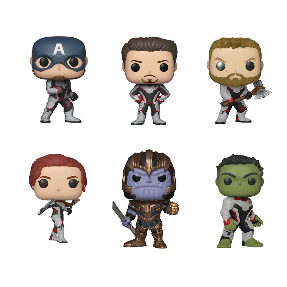 

FUNKO POP New arrival MARVEL Official The Avengers 4 Thanos Iron Man Action Figure Collectible Model Toys for Gifts