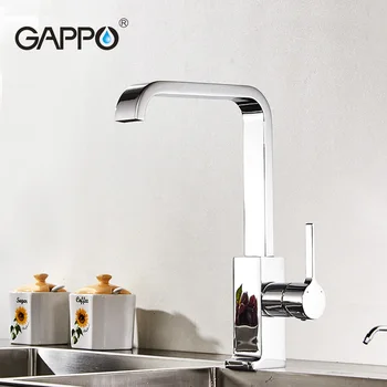 

Gappo Elegant Chrome Brass Solid Kitchen Faucet single lever tap tall sink drinking water faucet Cold and Hot Water Mixer g4004