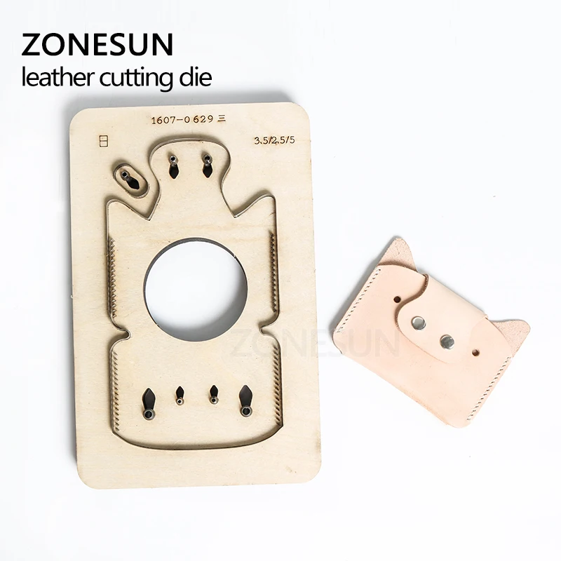 ZONESUN под заказ кожа в форме свиньи сделай сам деревянная искусственная штамповка
