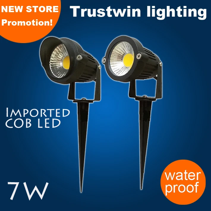 8 pieces waterproof outdoor landscape under tree LED spot light spotlight with spike 7Win LED