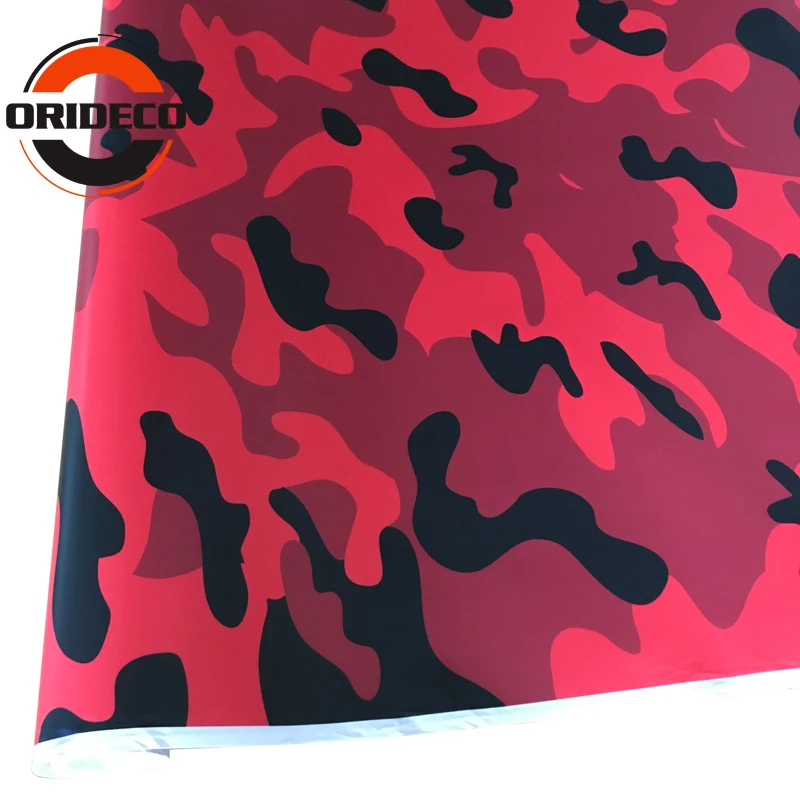 Black red camo vinyl auto film foil 11