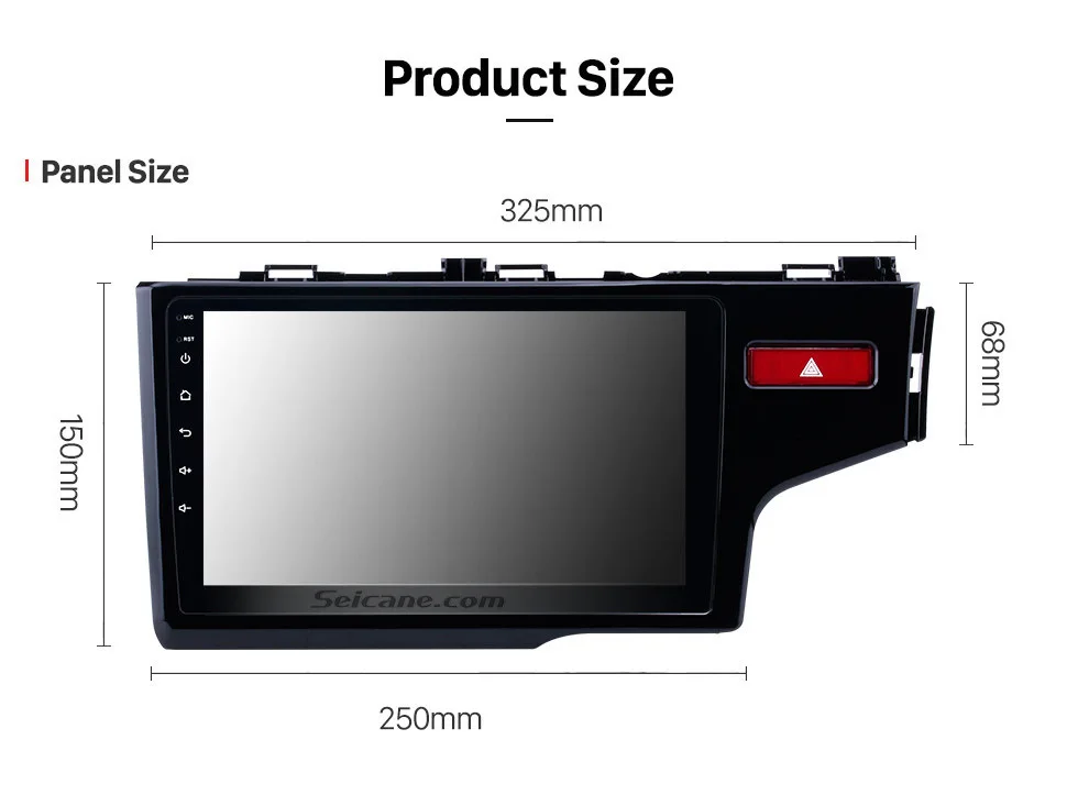 Flash Deal Seicane 2Din Android 8.1 10.1 Inch GPS Car Multimedia Player For HONDA JAZZ/FIT 2014 2015 (RHD) Support Steering Wheel Control 18