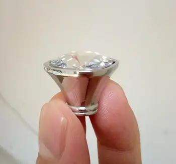 

21mm Crystal Glass Knobs Cabinet Handles Crystal Dresser Pulls Drawer Knobs Kitchen Furniture Handle Hardware Wholesale