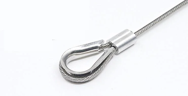 20SETS/PACK Diameter 4MM M4 Sleeves Aluminium Oval Double Hole Ferrules And Thimble Rope For Crimping Wire Set | Обустройство дома