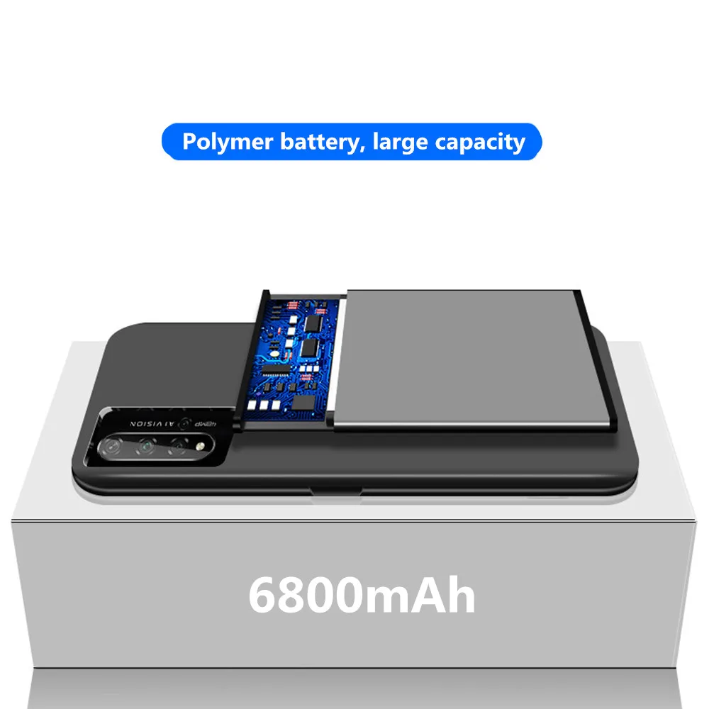 Чехол для зарядного устройства Huawei Honor 20 6800 мАч Расширенный чехол Pro