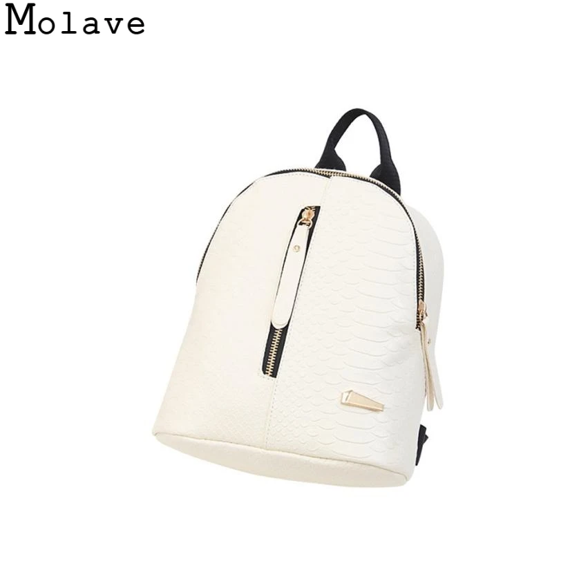 

MOLAVE Backpacks Women Fashion Small Solid Bags Trendy Girls PU Leather Female Backpacks Mochila Feminina Schoolbags Travel90416