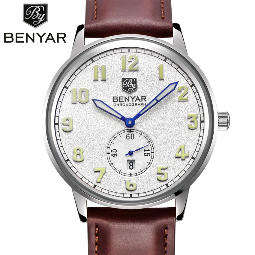 

BENYAR Men Watches Top Brand Luxury Men's Military Wrist Watches Men Sports Quartz-Watch Waterproof Relogio Masculino Numerals