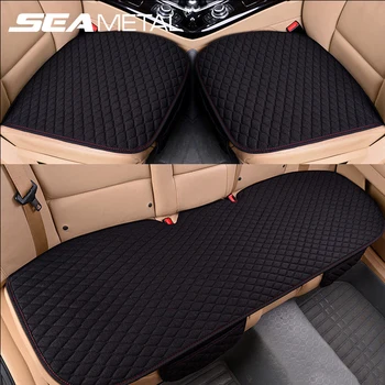 

Linen Automobiles Seat Cover Anti-slip Breathable Car Seat Cover Front Rear Seat Cover Interior Mat Protector Auto Accessories